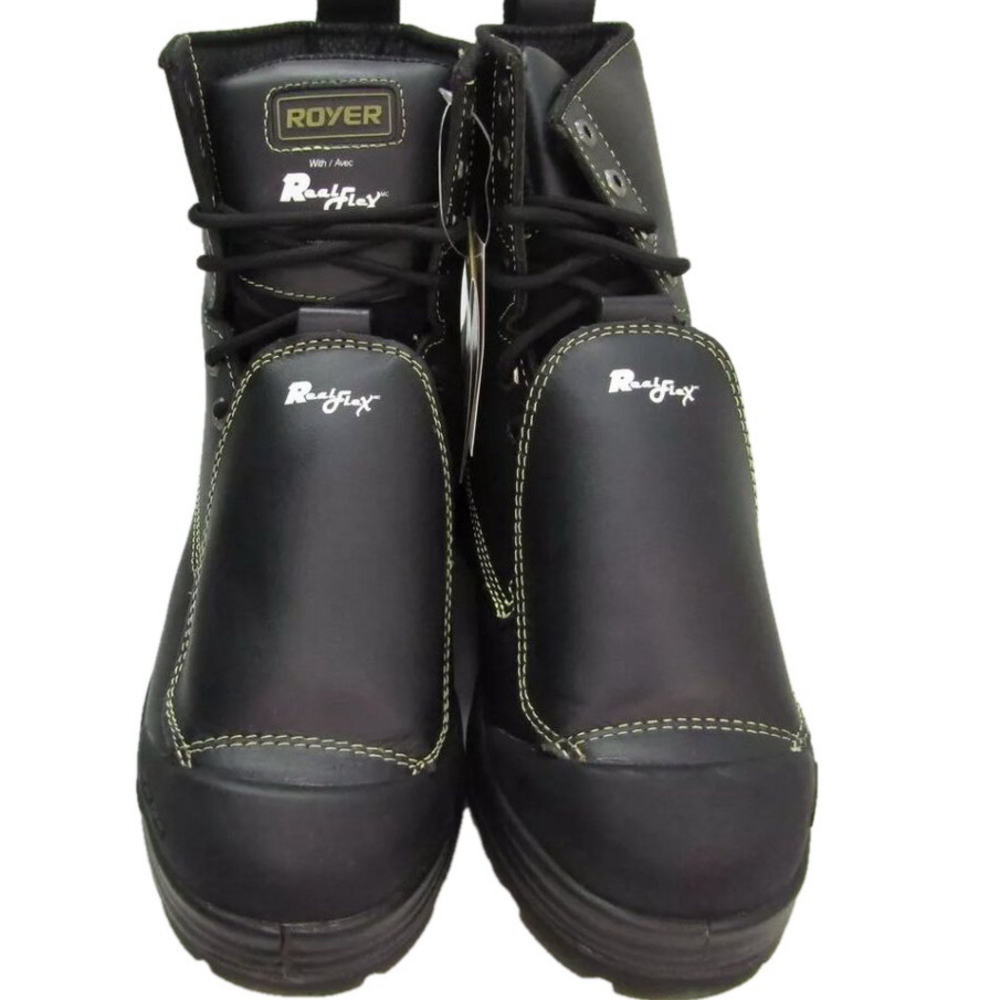 NEW ROYER Mens 4-Density Realflex Work Boots Protector Toe-Cap Lined Size 10